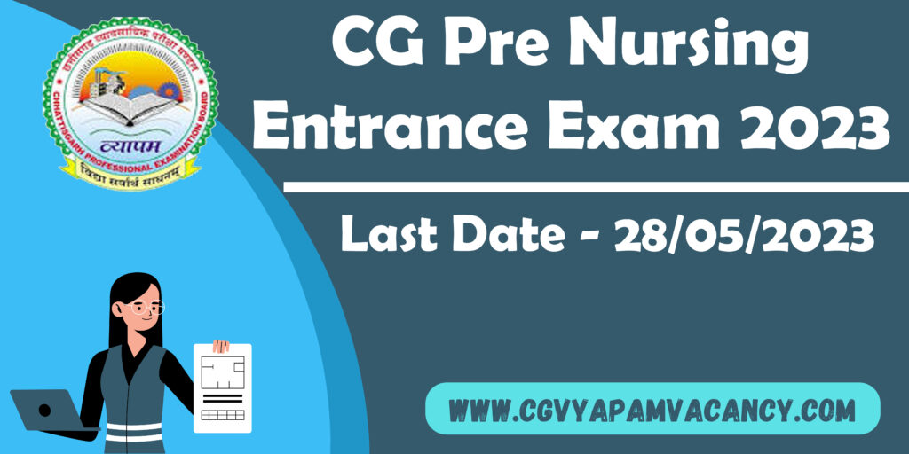 CG Pre Nursing Entrance Exam 2023