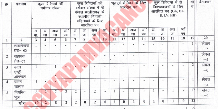 Collector Office Korba Recruitment 2023