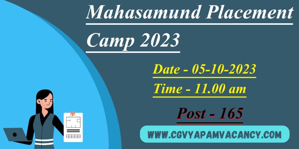 Mahasamund Placement Camp 2023