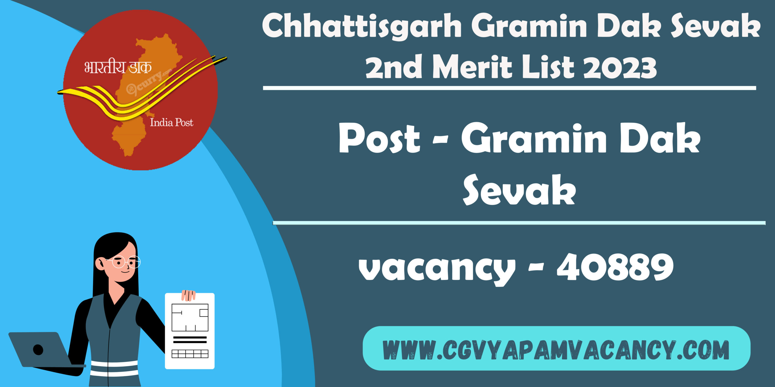 Chhattisgarh Gramin Dak Sevak 2nd Merit List 2023
